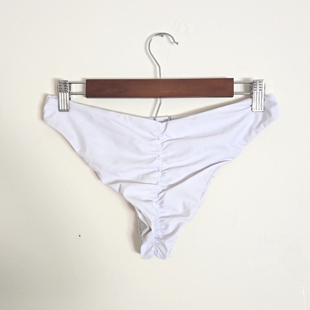 White Ruffle Bikini - Picture 3 of 6